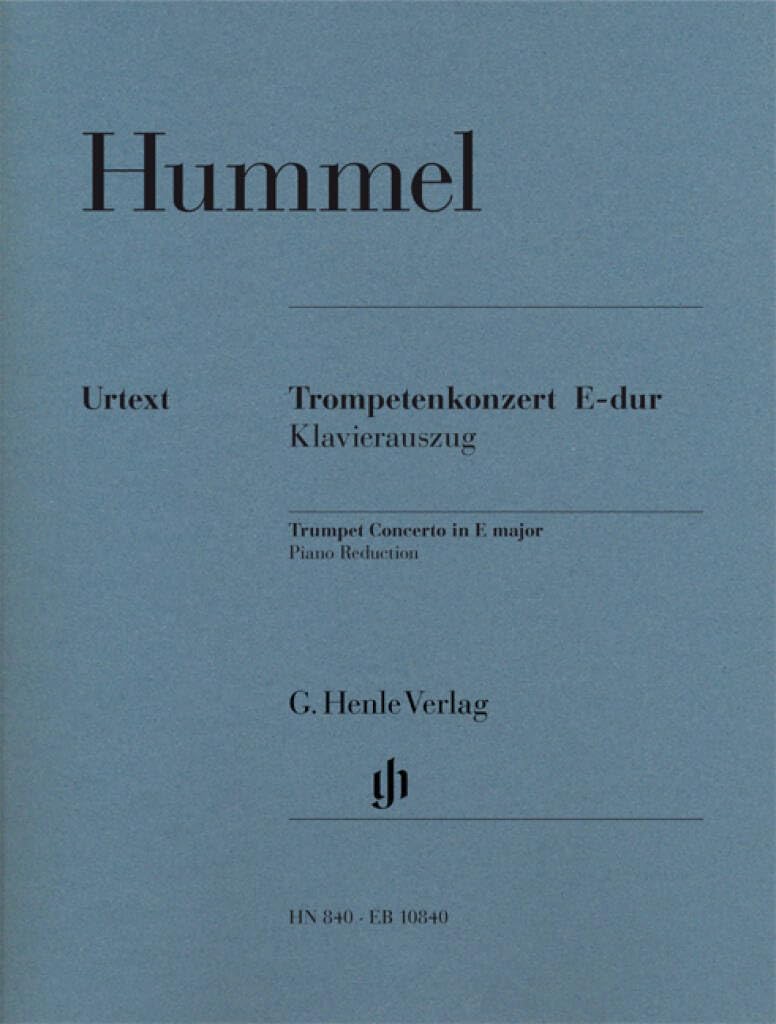 Trumpet Concerto E major Trumpet and Piano Hummel G. Henle Verlag