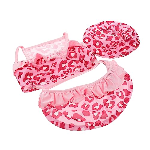 HANABASS 1juego Ropa De Baño para Perros Pequeños Bañador De Perro Sombrero Traje De Verano Transpirable para Mascotas para Playa y Piscina Diseño Atractivo De Bikini para Bichones y
