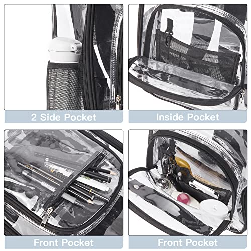 Telena Clear Backpack, Heavy Duty Pvc See Through Bookbag Transparent Backpack For School #TOP3