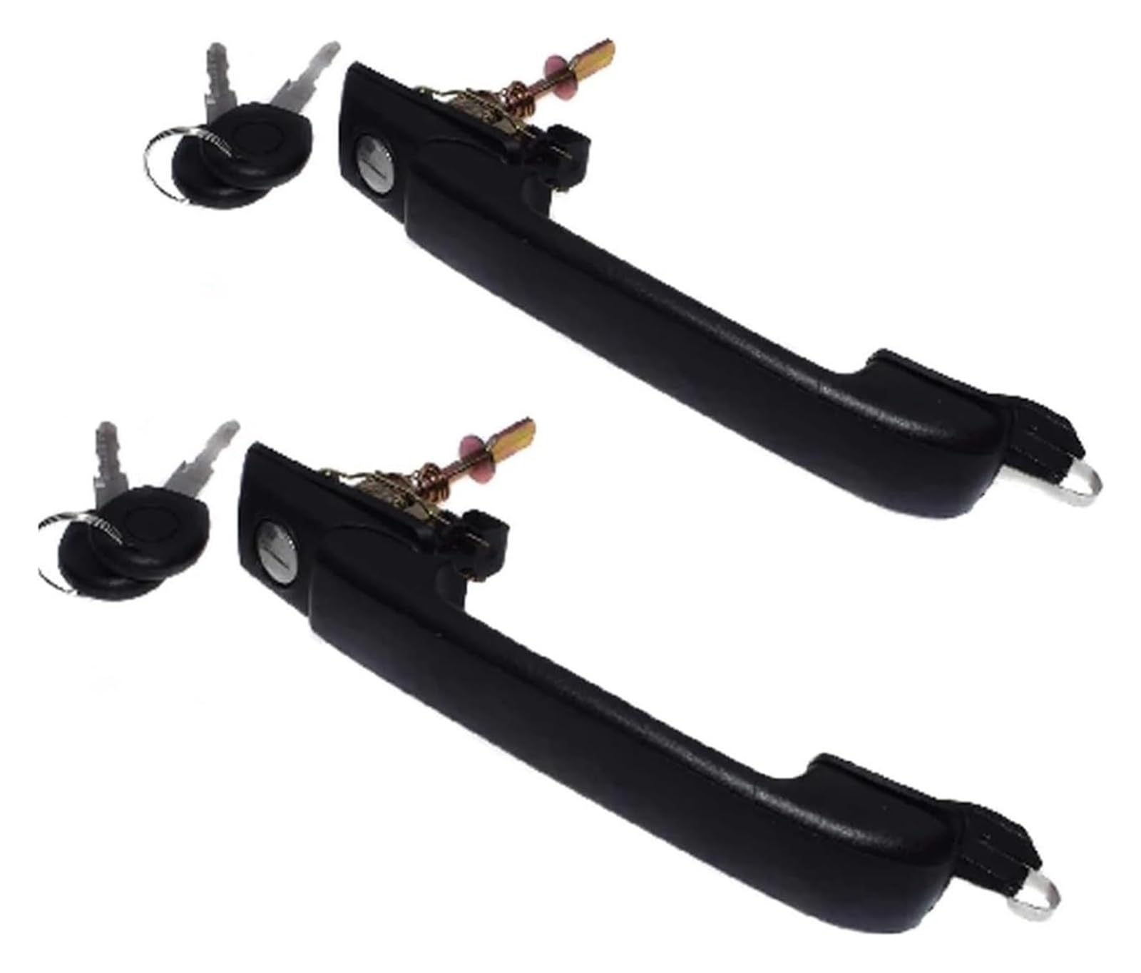 QWQTHGS Car Exterior Door Handle Cap for VW for Golf 3 MK3 for Cabrio GLX 1H0837207B 1H0837207C Left Right Exterior Outside Door Handle(Front X2)