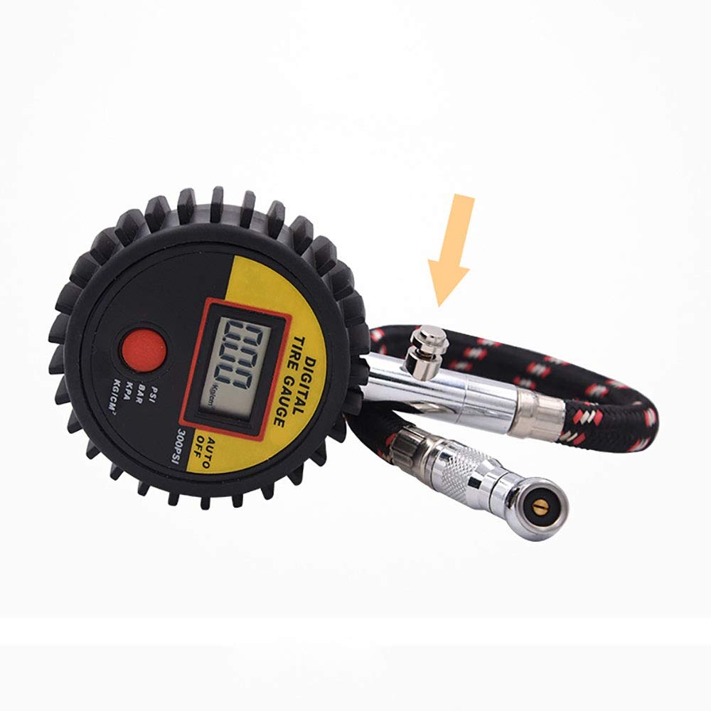 Manometro Per Pneumatici Auto Manometro Per Pneumatici Rilevamento Di Precisione Con Tubo Flessibile Manometro Per Pneumatici Per Veicoli Manometro Per Pneumatici Modulo LCD Per La Manutenzione Dei