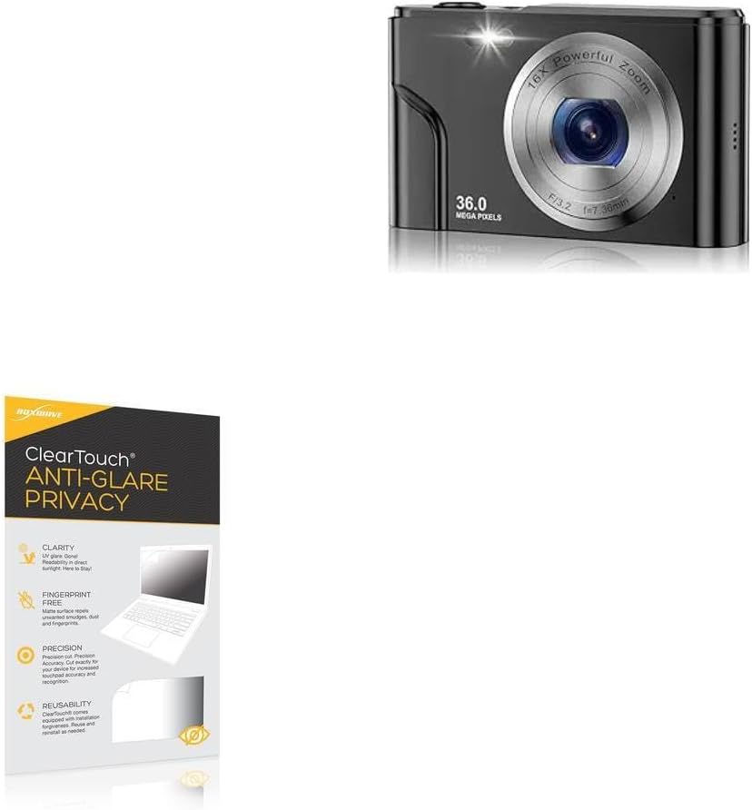 BoxWave Screen Protector Compatible with BEVLXNIV DC311L AF (2.4 in) - ClearTouch Anti-Glare Privacy (2-Pack), Privacy Screen Protector Flexible Film Anti-Glare