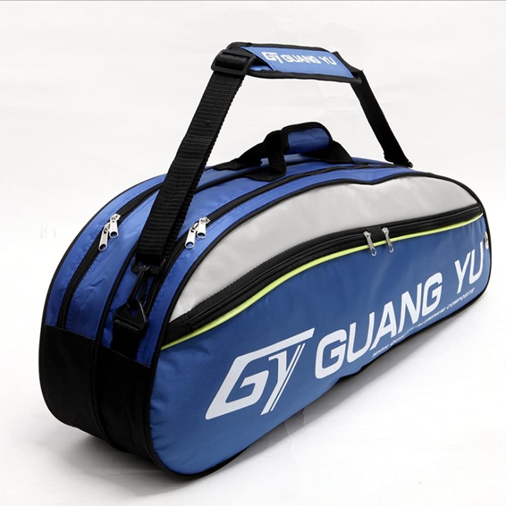 IPENNY Super Groß Badminton-Rucksack 800D Nylon Wasserdicht Tragbar Badminton Schläger Tasche Große Kapazität Sporttasche für 6 Schläger Multifunktion Umhängetasche