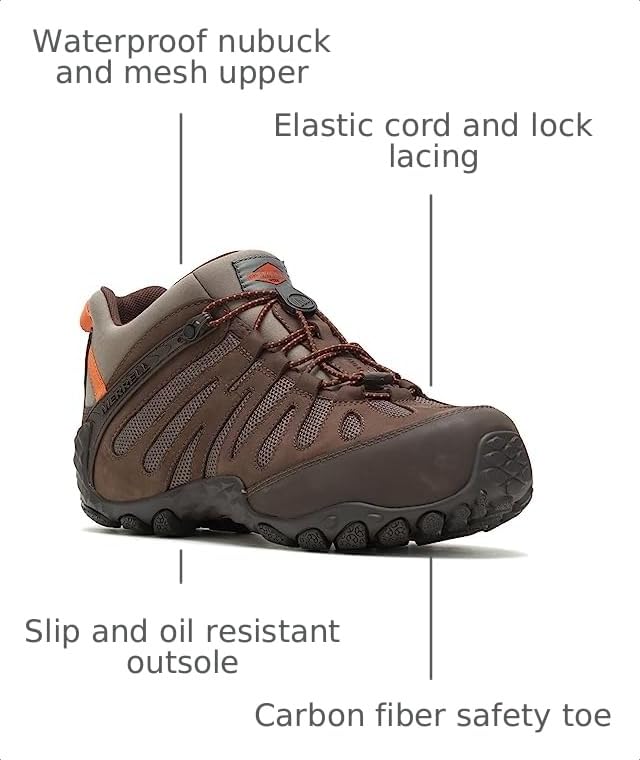 Image of Merrell Men's Chameleon Flux Stretch Carbon Fiber | Safety Work Shoes