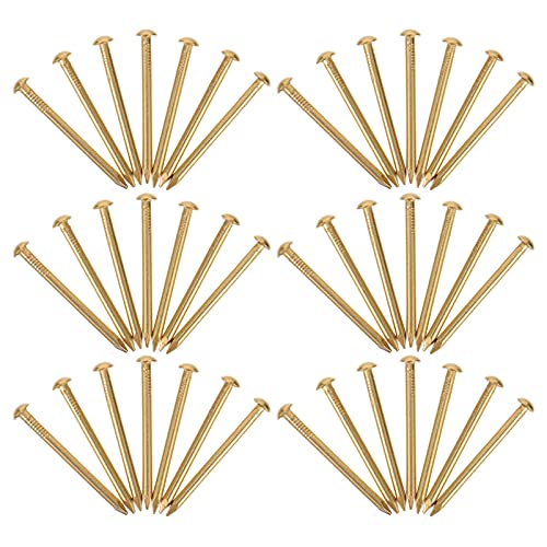 Clavos de cobre para sujeción de muebles, cabeza redonda, paquete de 1, accesorios para pared pequeños miniatura 1