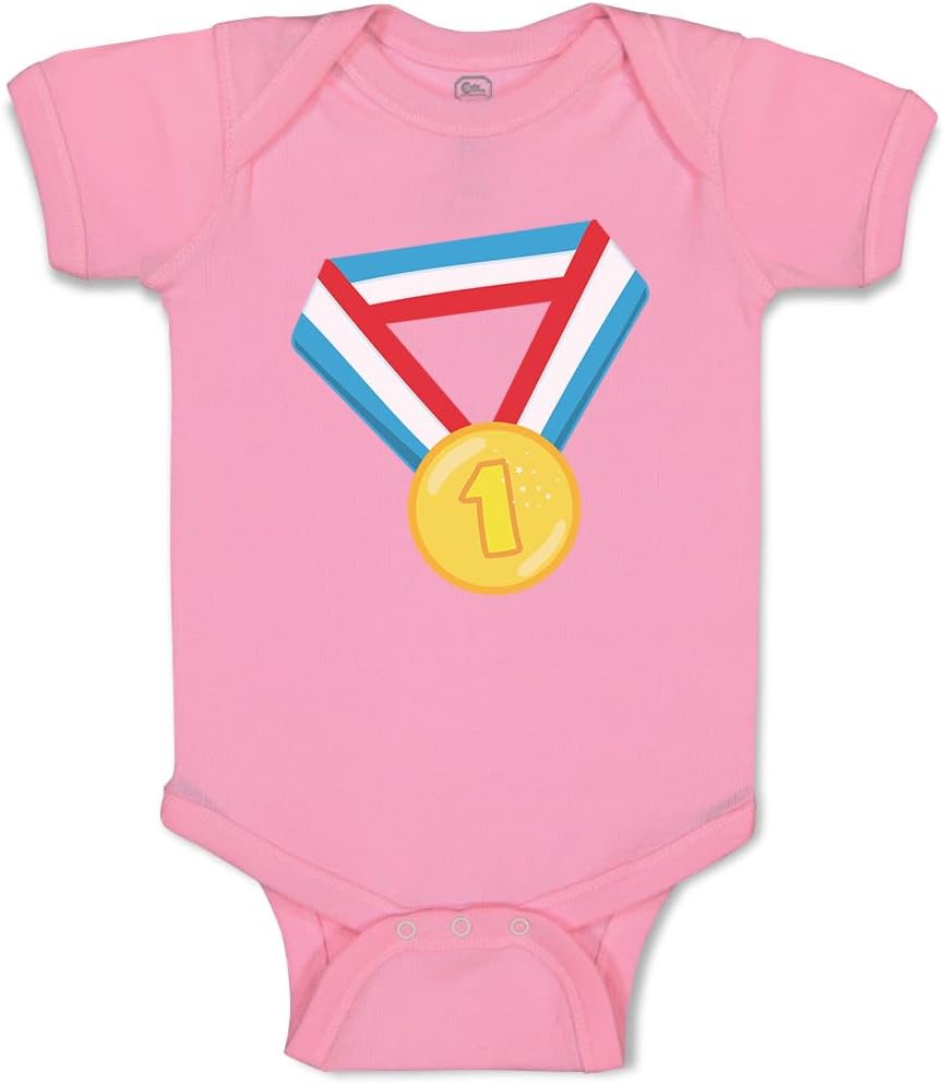 Cute Rascals Baby Bodysuit Medal Birthday 1 Girly Others Funny Boy & Girl Baby Clothes Cotton Soft Pink Design Only 18 Months