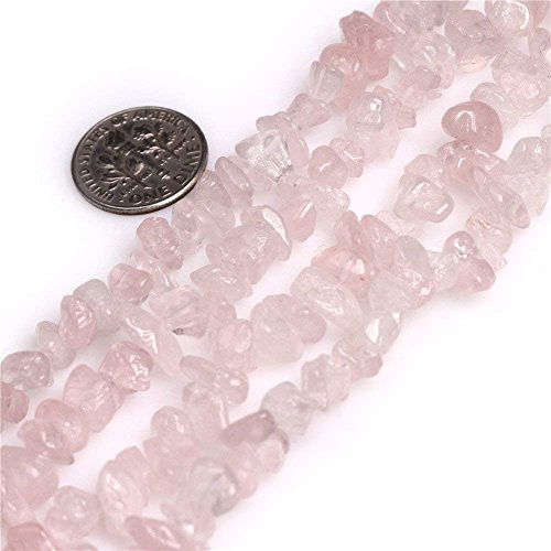 Image of 5-8mm Rose Quartz Chips Natural Chip Stone Beads for Jewelry Making