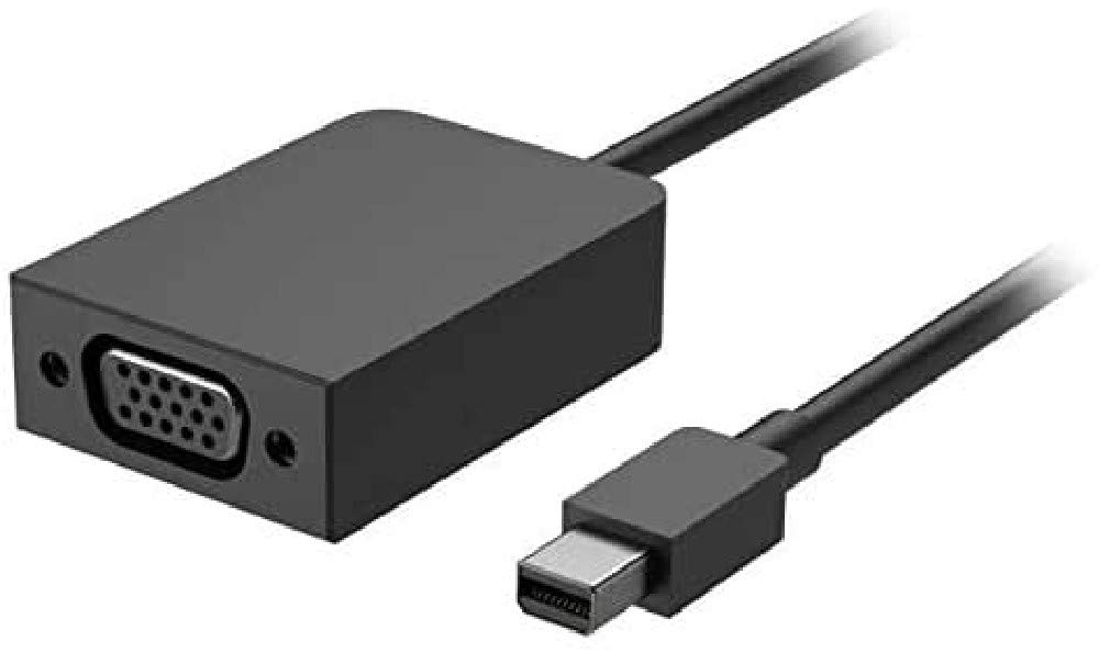 Microsoft VGA CABL Mini DisplayPort VGA (D-Sub), czarny, adapter kablowy wideo (Mini DisplayPort, VGA (D-Sub), męski, żeński, czarny, 1920 x 1200 px