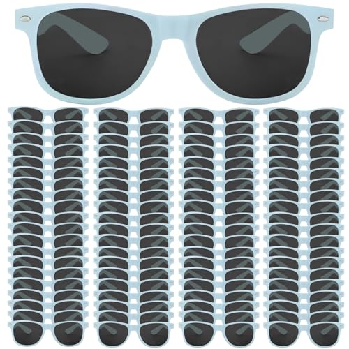 Image of 50 /100 Pack Bulk Sunglasses for Adult Retro 70s 90s Cheap Glasses UV400 Protection (100Lakeblue)