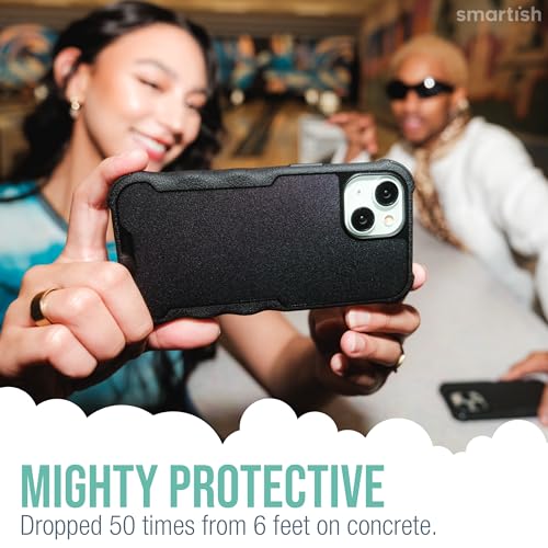 Image of Smartish - Lime Time - iPhone 15 Plus MagSafe Armor Case - Gripzilla [Rugged & Tough] Heavy Duty Armor Case - Fits iPhone 15 Plus