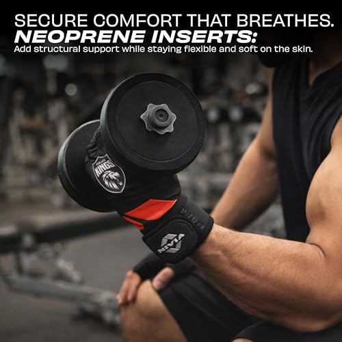 Image of Nivia X Punjab Kings Forge Cross Training Gloves - Breathable Mesh Back, Padded Pu Palm, Flexible 4-Way Stretch Fit for Gym & Functional Training, Large