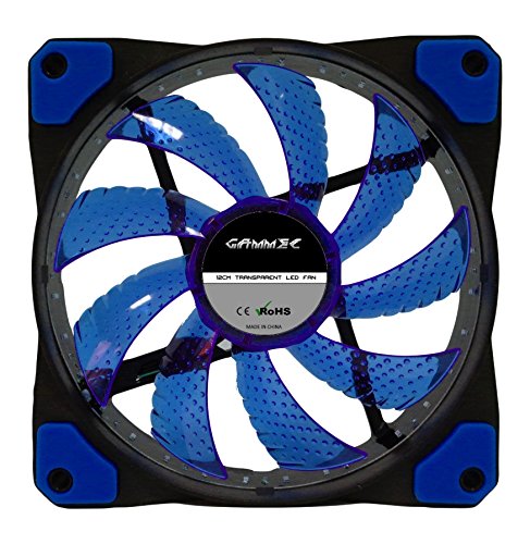 gammec fg32bl Fan for Case 32 LED, Blue Light, 12 cm, Trasparente/Blu