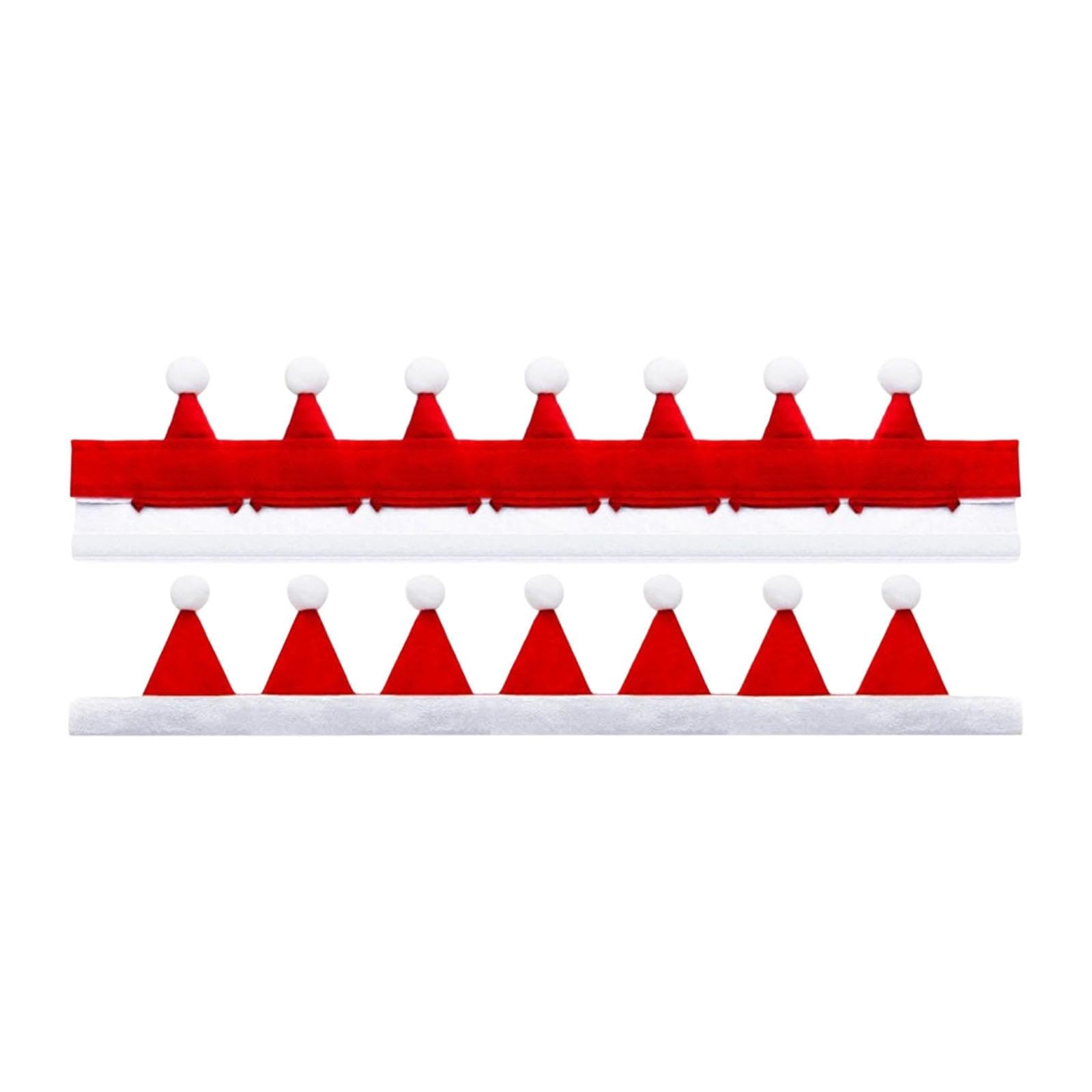 Ronyme 2x Horse Rein Covers Horse Costume Accessories Equestrian Equipment Festival Xmas Decoration for Trail Ride Showing, white and red