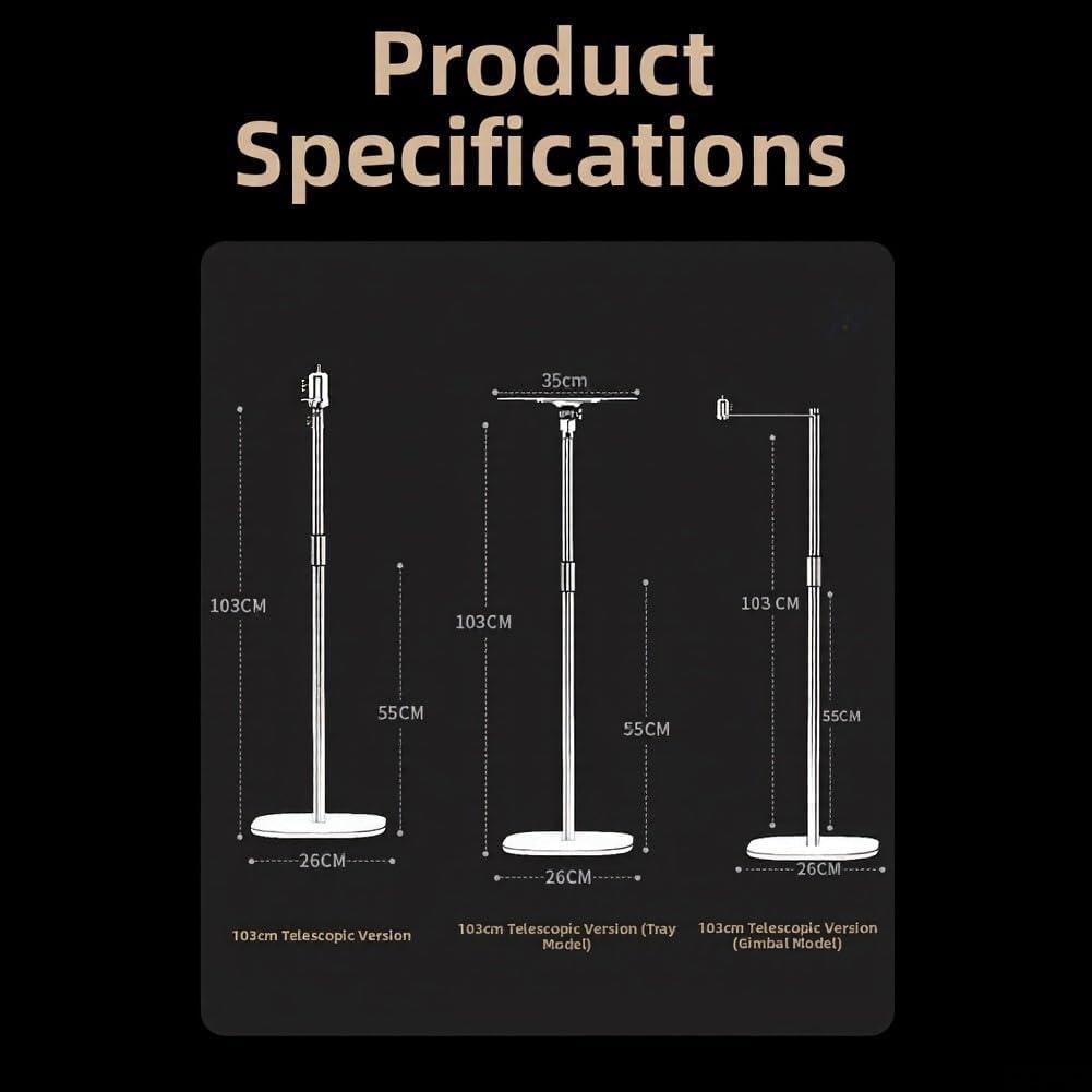 Supporto da pavimento regolabile per proiettore fino a 124 cm stabile (stile pallet)