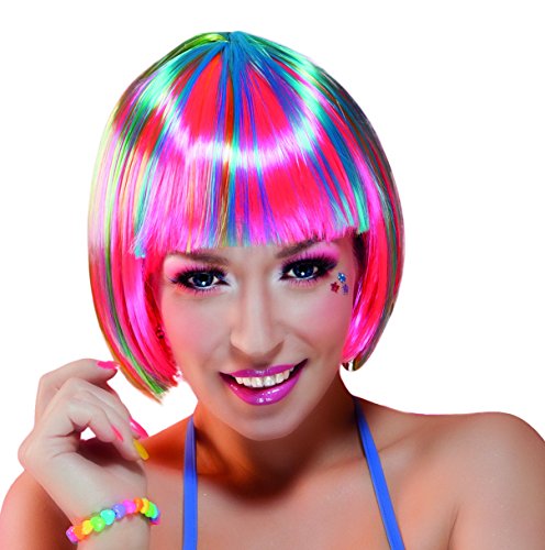 Abbina la parrucca colorata a un costume coordinato di Boland (non incluso) per completare il tuo outfit da festa