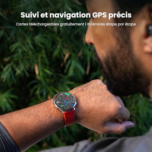 Amazfit Active 2 Montre connectée Homme Femme 44mm, Paiement NFC, AI, GPS et Cartes Gratuites, Batterie 10 Jours,160+ Modes Sportifs, 5 ATM Water Resistant, Smartwatch pour Android et iPhone