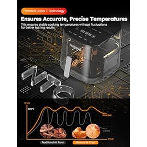 Nuwave Brio Plus 8 Qt Air Fryer, PFAS Free, New & Improved, Digital Touch Screen, Cool White Display, 50°F~400°F in Precise 5°, 5 Cook Functions, 100 Presets & 50 Memory, 3 Wattages 700, 1500, 1800 Nuwave Brio Plus 8 Qt Air Fryer PFAS Free New Improved Digital Touch Screen Cool White Display 50F400F in Precise 5 5 Cook Functions 100 Presets 50 Memory 3 Wattages 700 1500 1800