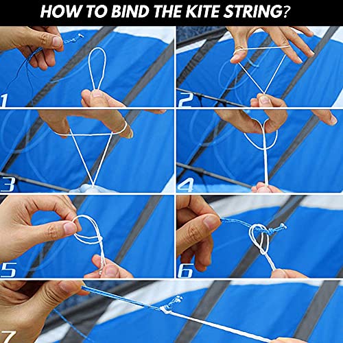 SunaOmni Fallschirmdrachen, Dual Line Parafoil Kite Outdoor Große Stunt Parachute Drachen mit 2 Griff 30m Linie für… - Image 4