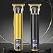 𝐇𝐚𝐢𝐫 𝐂𝐥𝐢𝐩𝐩𝐞𝐫𝐬 for Mens Cordless 𝐇𝐚𝐢𝐫 𝐓𝐫𝐢𝐦𝐦𝐞𝐫 T-Blade Trimmer Professional Haircut & Grooming Kit Rechargeable Clippers Hair Trimmer Shaver Cutting Kit with LCD Display (Gold)