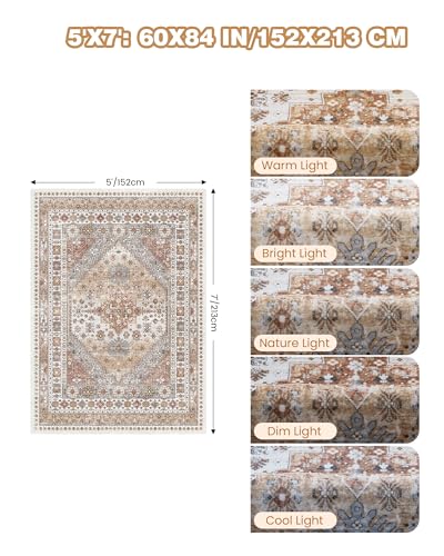 Tapete Ultra Fino 5'x7' Lavable Antideslizante miniatura 2
