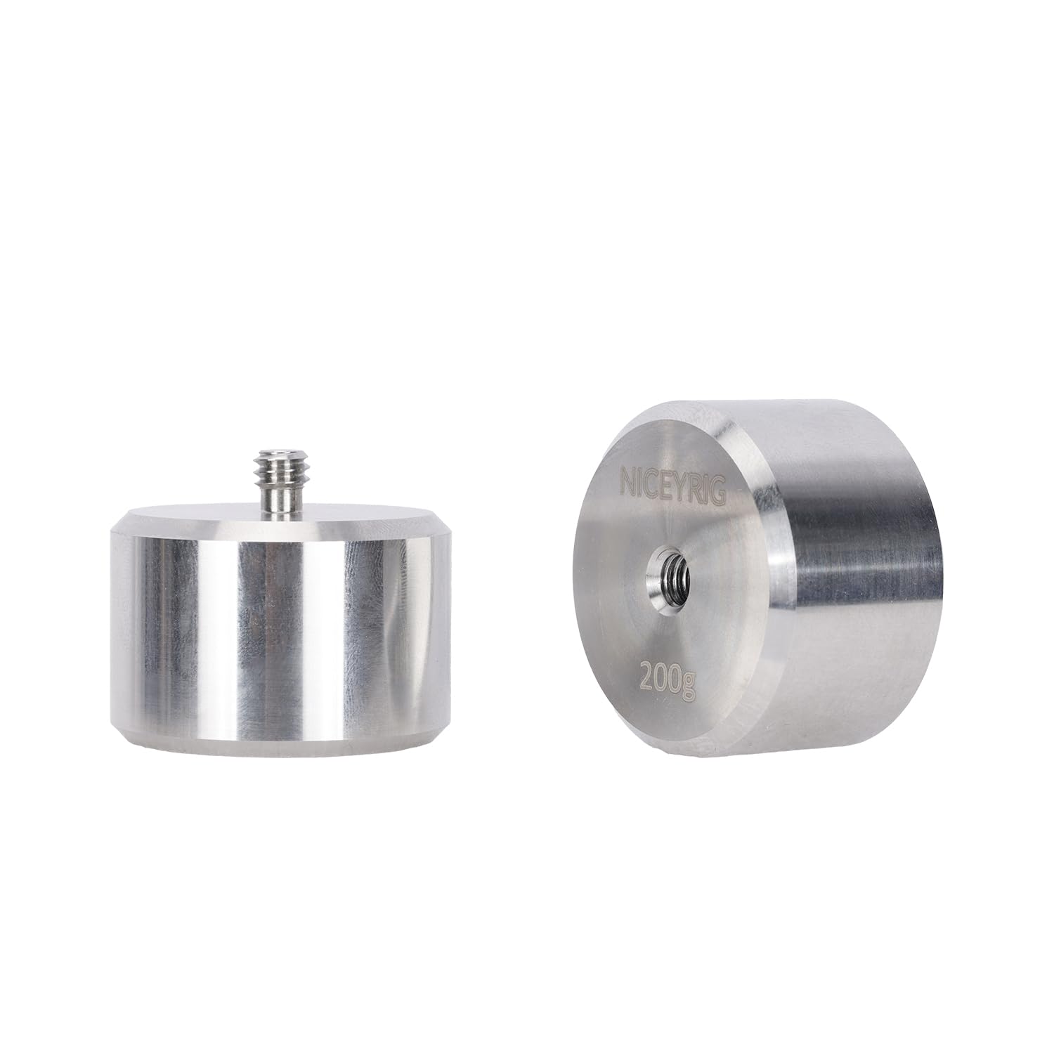 NICEYRIG 2 x 200 g Gegengewicht, kompatibel mit 1/4-20 Gewindelochstange und Kamerakäfig