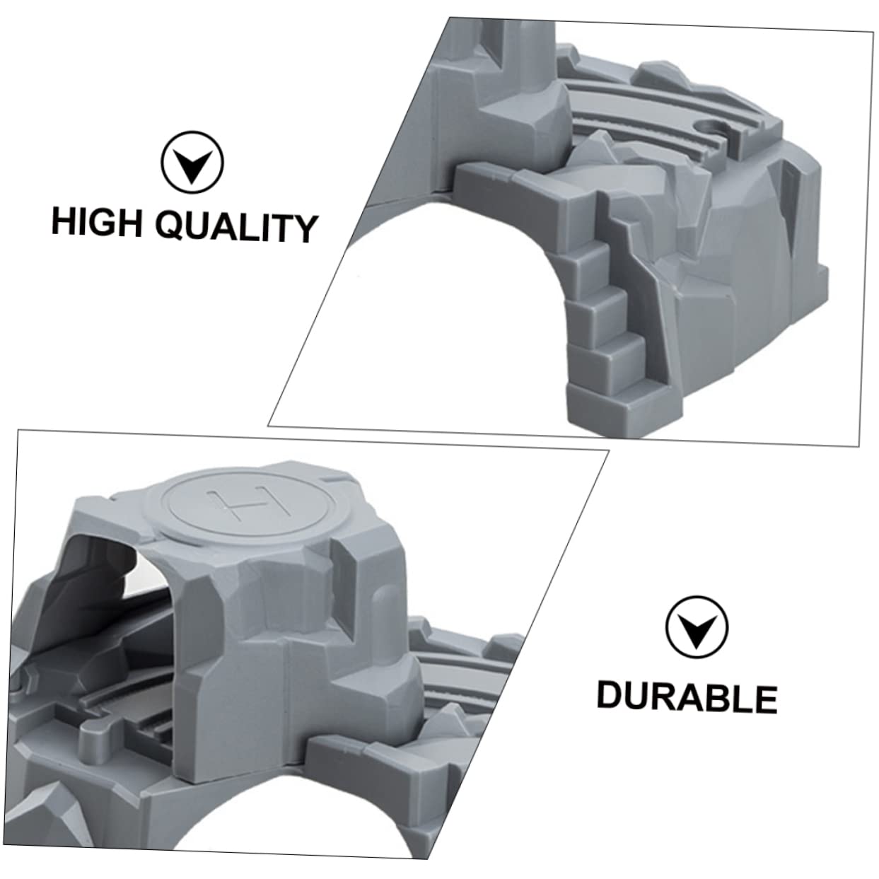 realpeoplegoods Railfan Gift - Railway Enthusiast Ornament - Railroad Engineer Present - Locomotive - Never Too Old to Play with Trains