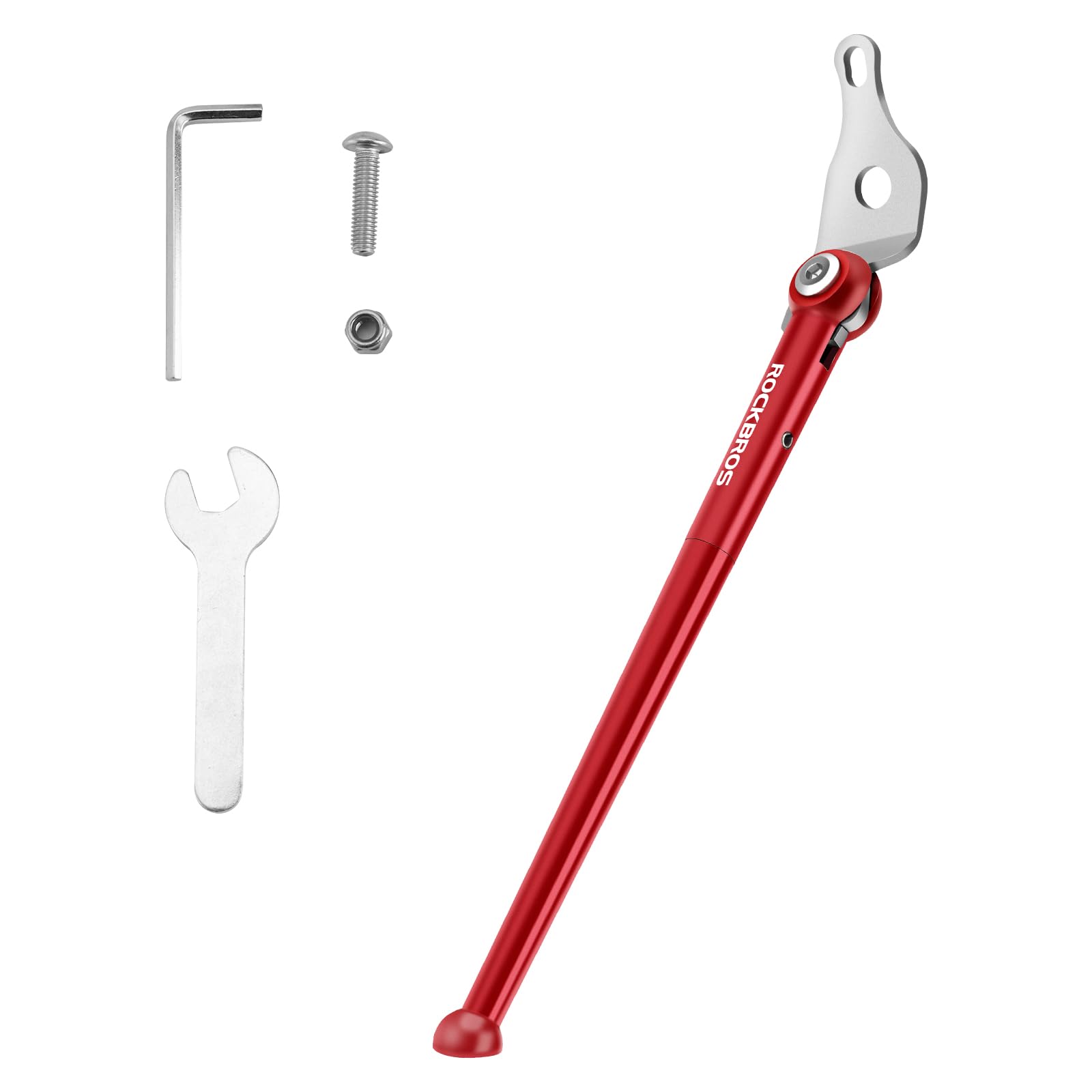 ROCKBROS Bike Kickstand for 16 inch Folding Bike Aluminum Alloy Bicycle Stand Kick Accessories for Brompton, Red