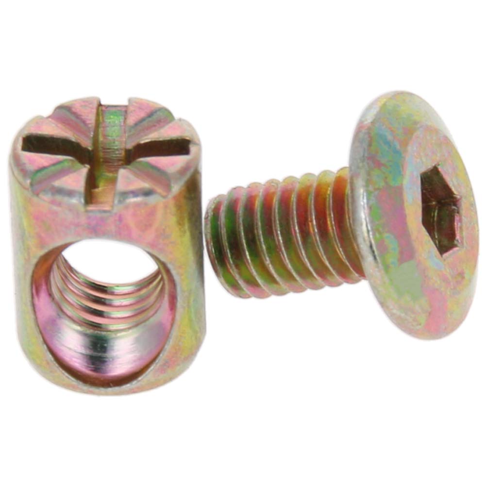 4 Viti A Metallo Testa Esagonale 12x40 Mm Vite Con Dadi Acciaio - Foto 4