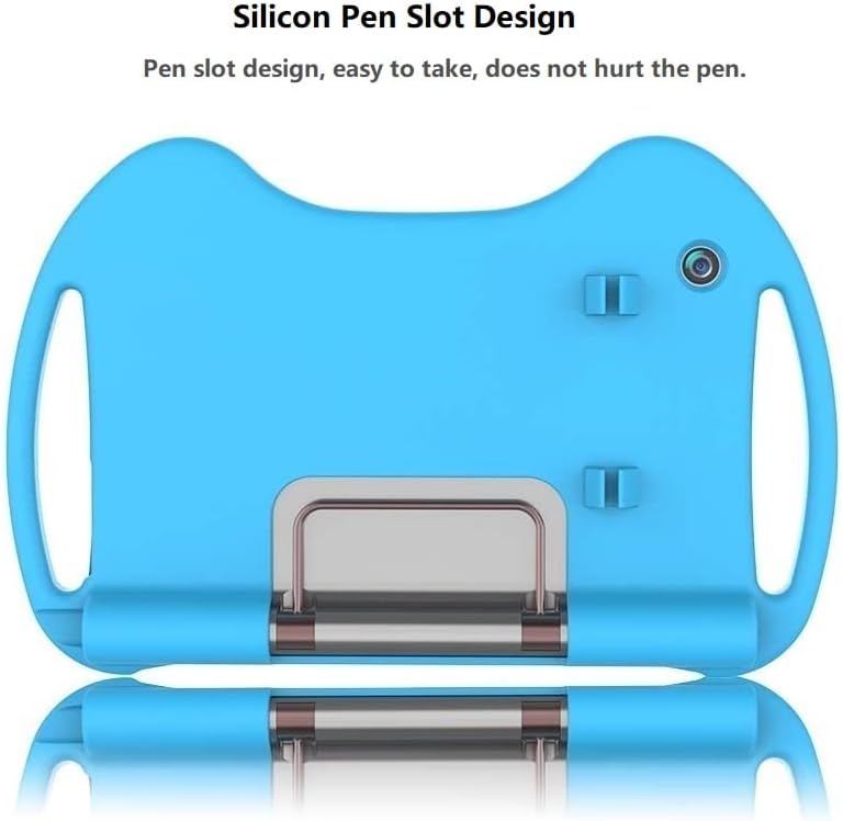 Silicon Kids Case for Lenovo Yoga Pad 11 Tablet PC Funda Cover for Yoga Tab 11 YT-J706F Tablet Adjustable Folding Stand Cover (Color : Blue)