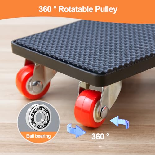 9 Stück Möbel Transportrollen Set mit Lastenheber für Umzug Schwere Möbel 400KG Rollen für Möbelheber,360 Grad drehbar RadsMöbelrollen Schwerlast mit möbelroller transportroller