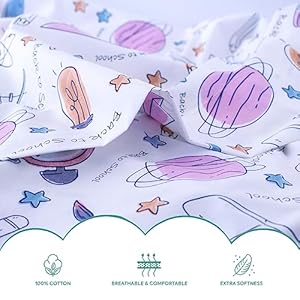 Nikki Peter 100% Cotton Kids Bedsheet Sets for Boys and Girls, School Supplies Kids Twin Sheets, Back To School Twin Bedding, School Stationery Easy Care Super Soft Sheets Set - OEKOTEX Certified Nikki Peter 100 Cotton Kids Bedsheet Sets for Boys and Girls School Supplies Kids Twin Sheets Back To School Twin Bedding School Stationery Easy Care Super Soft Sheets Set OEKOTEX Certified