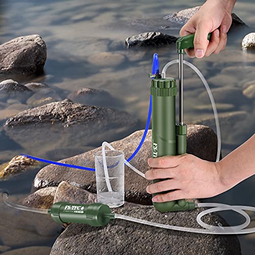 Fs-Tfc Portable Reverse Osmosis Water Filtration System 0.0001 Micron Super-High Precision Water Purification Survival Gear For Hiking, Camping, Travel, And Emergency Preparedness #TOP3