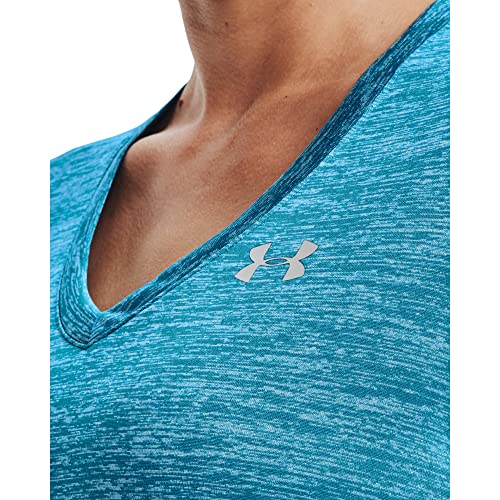 Image of Under Armour Womens Tech V-Neck Twist Short-Sleeve T-Shirt