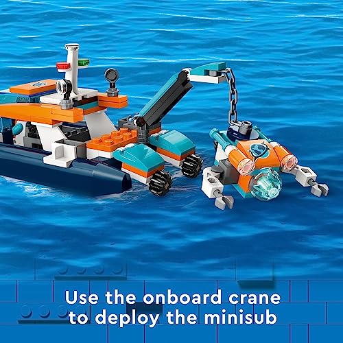 Lego 6425845 City Explorer Diving Boat 60377 Ocean Building Toy, Includes A Coral Reef Setting thumb #4
