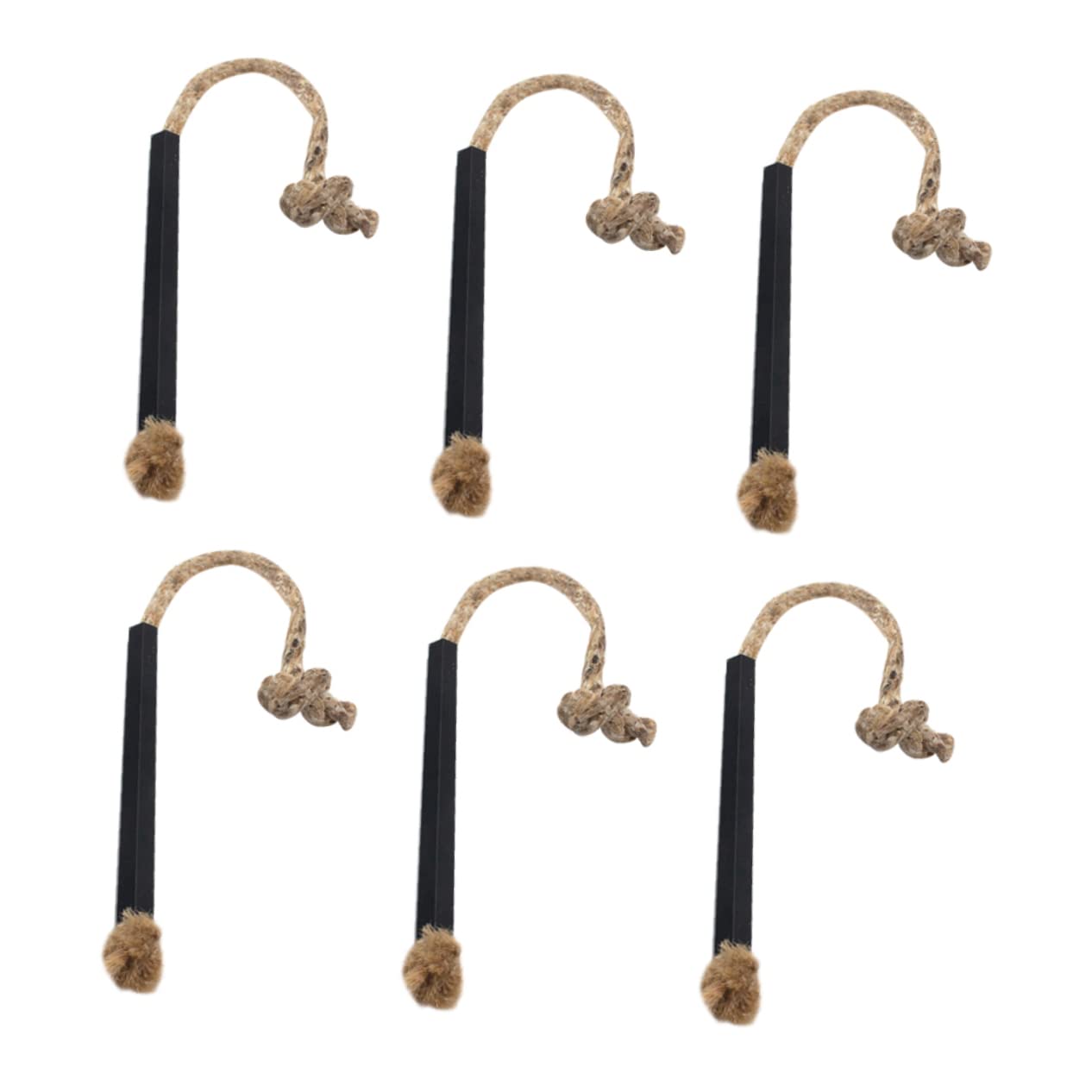 Sosoport Wick Rope 6pcs Camping Fire Starter Wick BBQ Fire Starter Flint Steel Kit