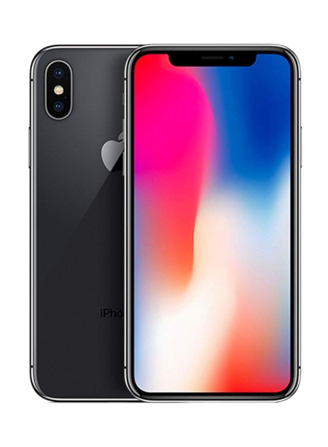 Apple iPhone X without FaceTime - 256GB, 4G LTE, Space Grey (Renewed)