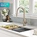 Kraus Oletto Kitchen Faucets Touchless Sensor Single Handle Pull-Down Sprayer in Spot-Free Antique Champagne Bronze, KSF-2830SFACB