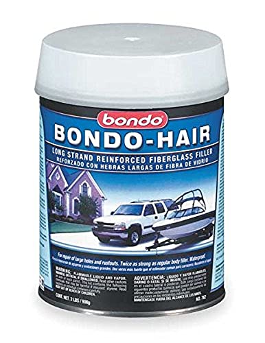 3M (762) Bondo-Hair Long Strand Fiberglass Reinforced Filler, 762, 1 Quart, 12 per case [You are purchasing the Min order quantity which is 12 CANS]