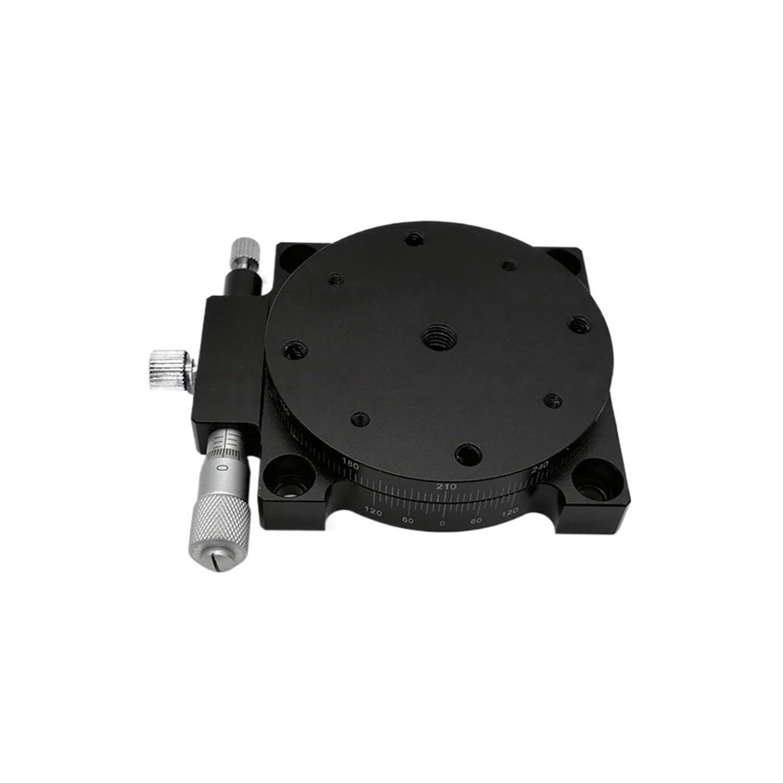 MYXJGNAIY Manual Rotating Platform RS60-L Sliding Stage R Axis 60mm Bearing Linear Stage Load 29.4N 60mm