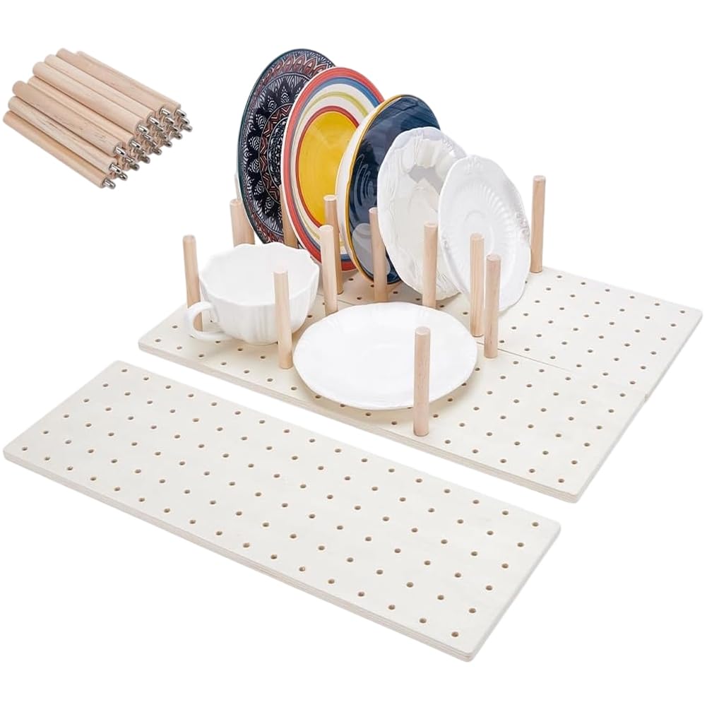 CREATCABIN Organisateur de Tiroir en Bois avec 3 Crochets Réglables Idéal
