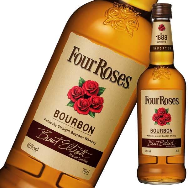 フォアローゼズ 40度 正規品 700ml x 4本 [FourRoses][キリン アメリカ ケンタッキー ストレート バーボン