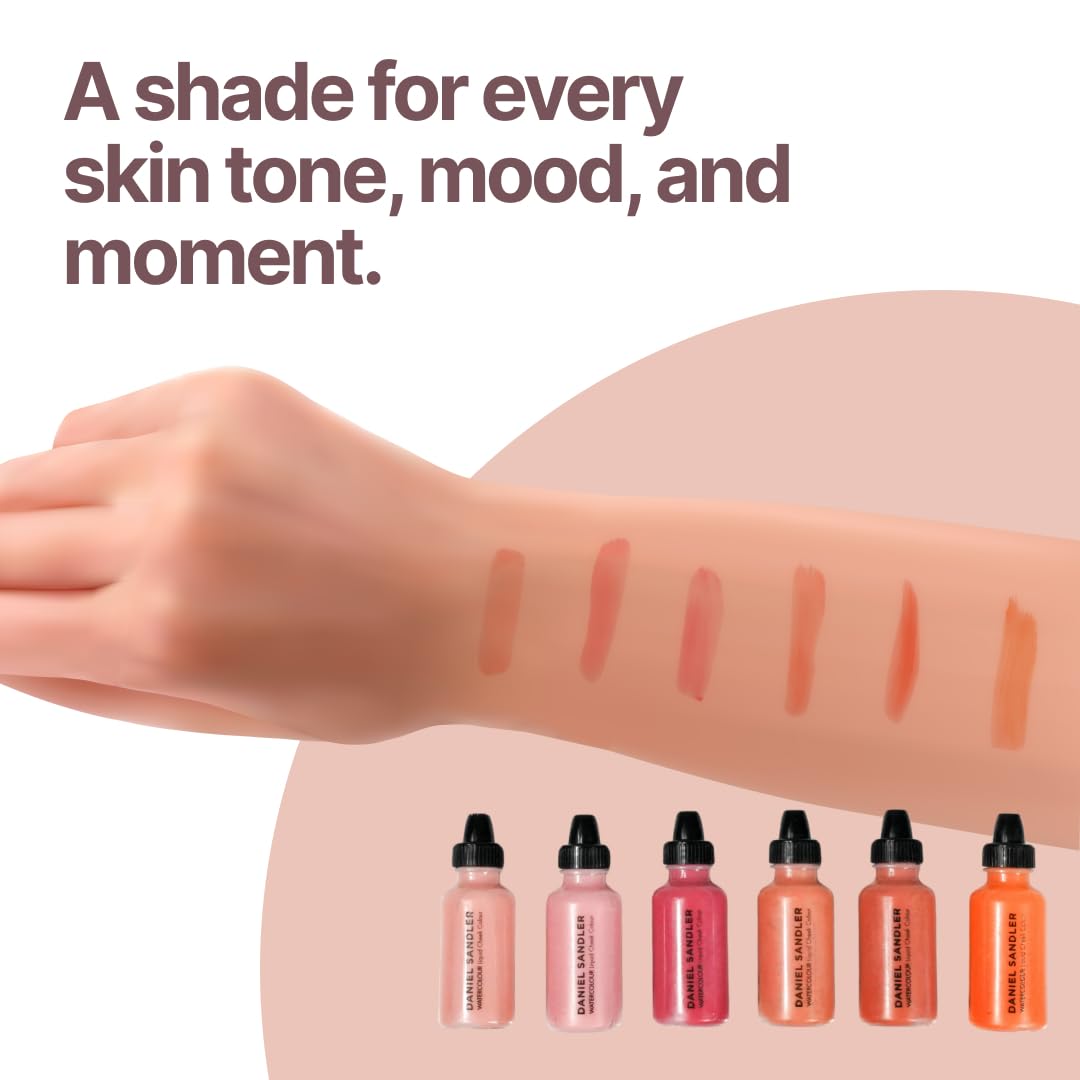 Daniel Sandler WATERCOLOUR LIQUID ILLUMINATOR 'GOLDEN GLOW' 15ml – Liquid Shimmer Makeup, Highlighter – Oil-Free, Lightweight, Buildable & Long-Lasting for Cheeks, Lips