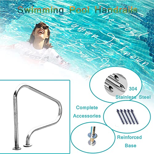 Barandal para Piscina de Acero Inoxidable 304 de 31 Pulgadas miniatura 4