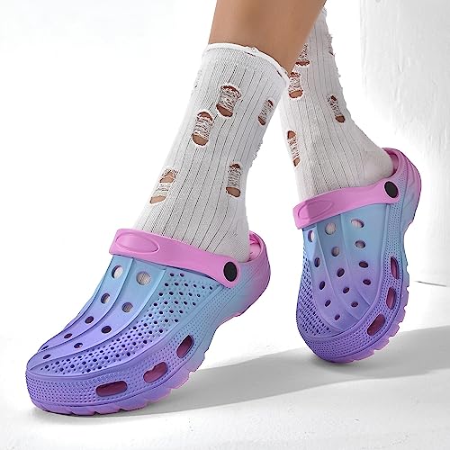 Image of ChayChax Men's and Women's Arch Support Clogs Garden Shoes Slip-on Outdoor Beach Water Sandals with Removable Cushion Footbed