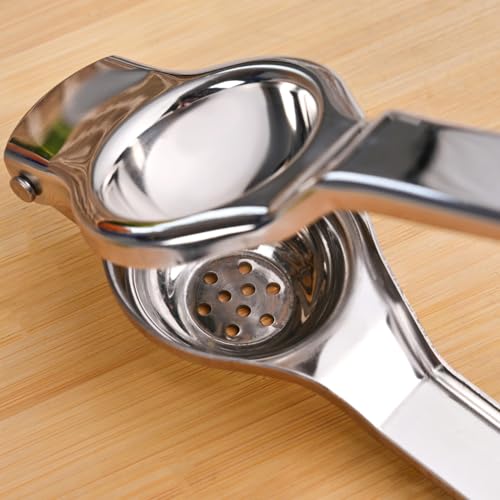 Image of Nestasia Stainless Steel Lemon Squeezer With Bottle Opener - Rust Resistant Hand-Press Manual Lime Juice Extractor | Durable Food-Safe Nimbu Squeezer & Presser - Ideal for Kitchen & Bar Use