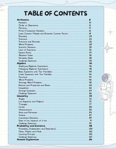 Math Practice Workbook Grades 6-8: 1000+ Questions You Need to Kill in Middle School by Brain Hunter Prep (Arithmetic, Algebra, Geometry, Measurement, ... more in Kill It Series by Brain Hunter Prep) - Image 21