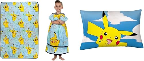 Franco Ropa de cama para niños, manta de felpa súper suave, 62 x 90 pulgadas, funda de almohada reversible de microfibra súper suave, 20 x 30