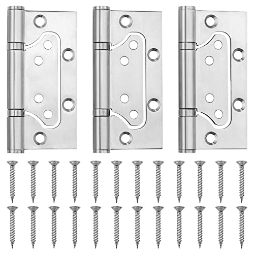 3 charnières à roulement à billes non mortier (Argent) Cover