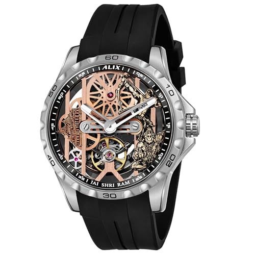Image of ALIX AL2925T Men's Chronograph Sport Watch Stainless Steel Case with Silicone Band