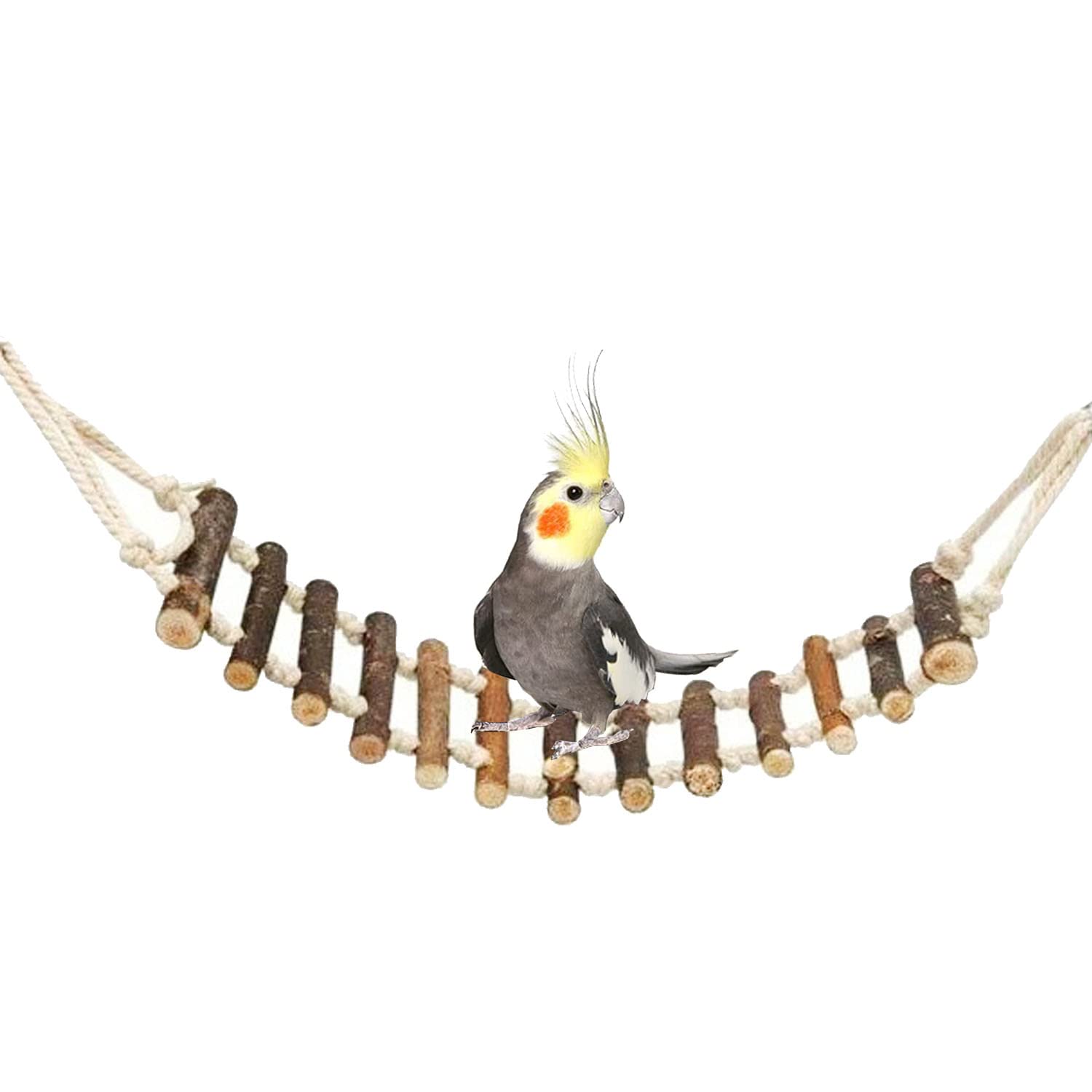 14 Stück Sitzstangen Papagei Spielzeug Set, Papageienschaukel Vogelschaukel, Sitzstangen für Vögel